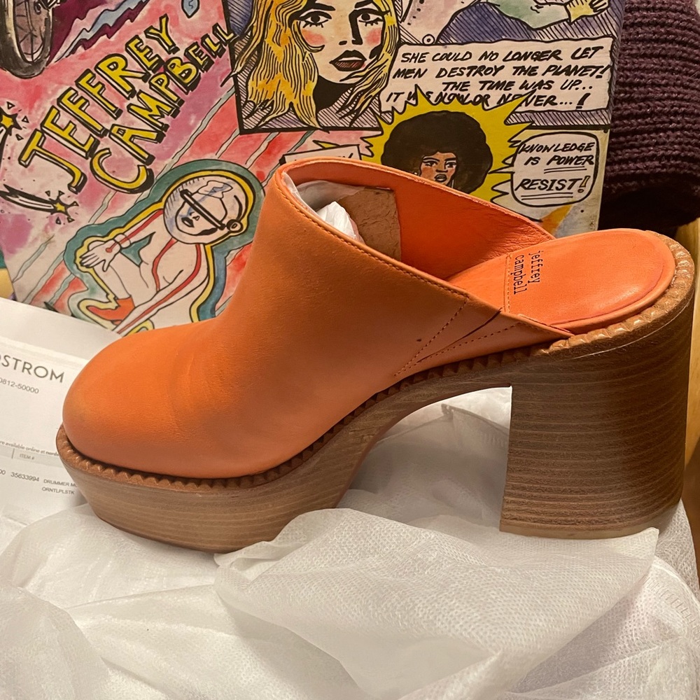 Jeffrey Campbell can be casual or dress up orange natural color.